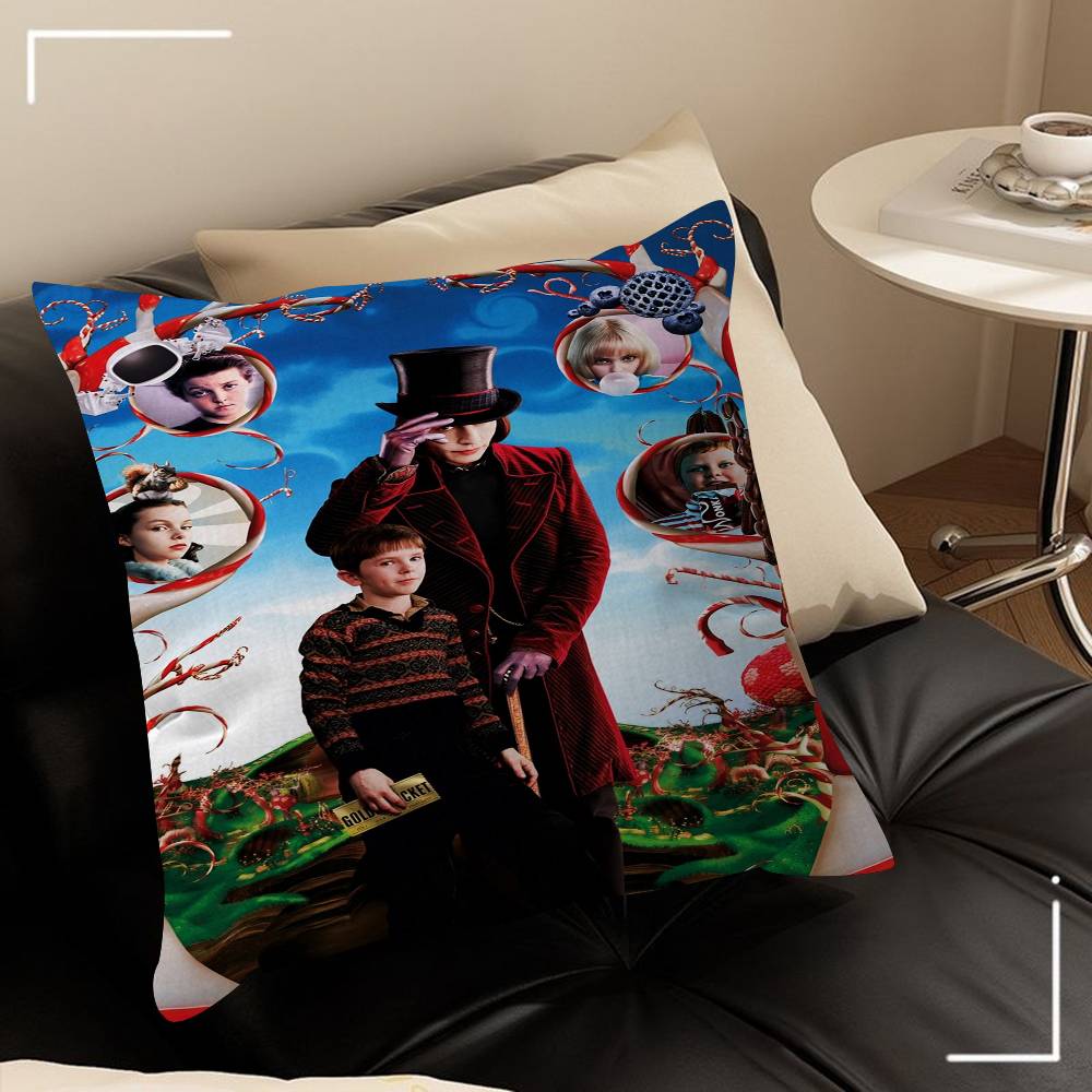 WWonkas New Moive Pillow Cushion Cover Pillowcase Living Room Sofa Home Decor Customized