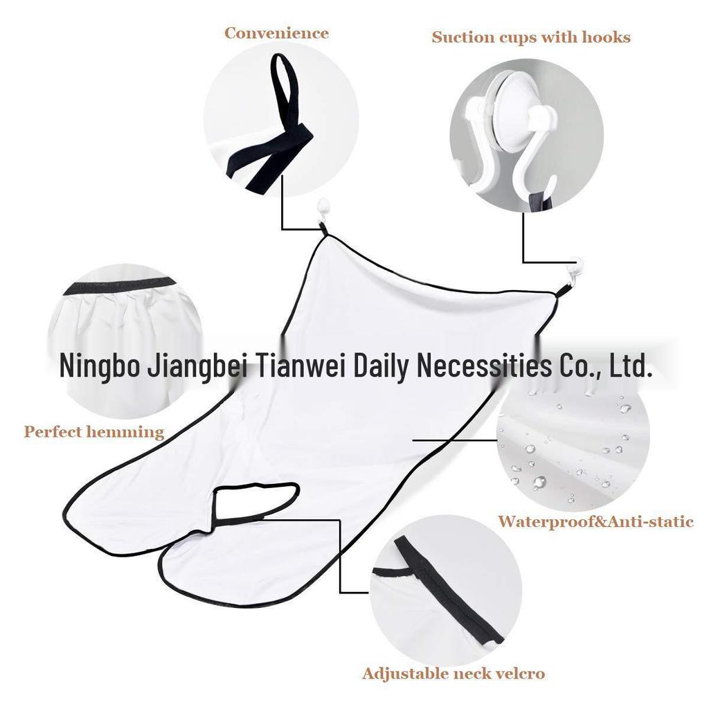 Shaving Bib with Storage Bag & 4 Suction Cups – Beard Styling Apron