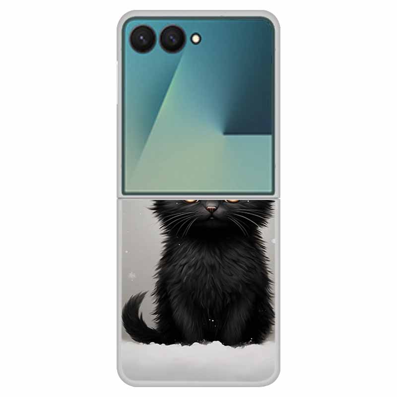 Phone Case For Samsung Galaxy Z Flip 7 5G Case ZFlip 7 Funda 6.9" Clear Plastic / PC Hard Coque For Samsung Galaxy Z Flip7 Cases