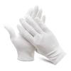 6 Pairs Soft White Cotton Gloves for Cosmetic Moisturizing Coin Jewelry Inspection Stretchable Lining Glove Size S-XL (S)