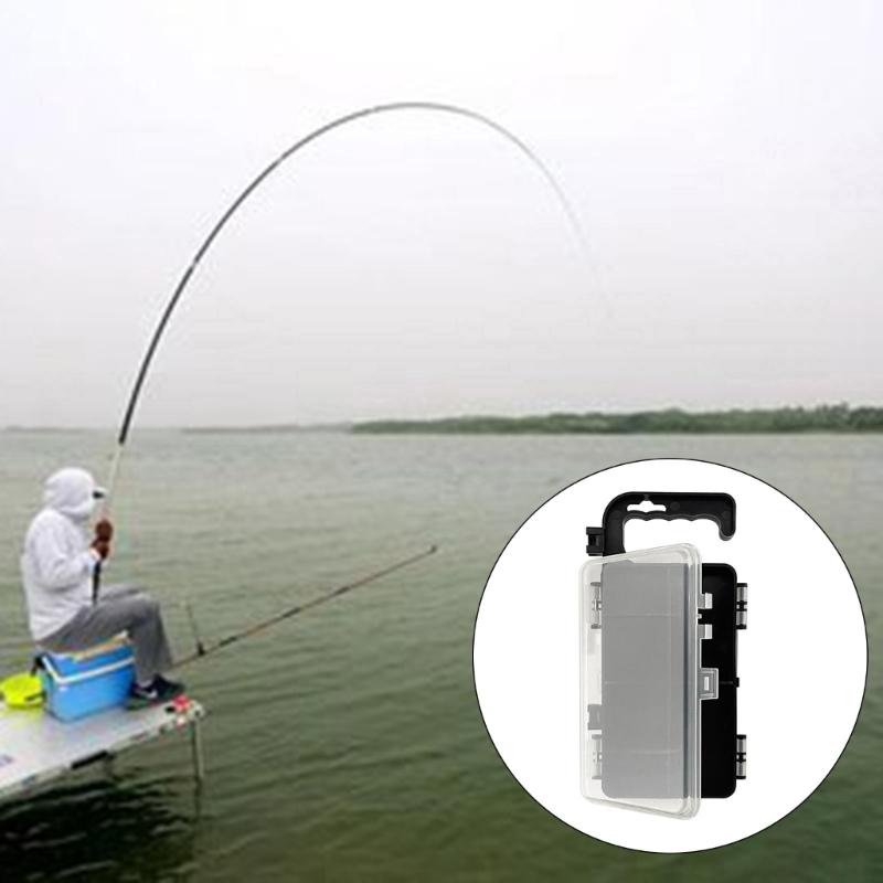 Double-sided 8 Compartments Fishing Tackle Box Baits Lure Hooks Storage Box Fishing Accessories Convenient Storage Case