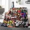 1Pc Horror Movie Posters Blanket Soft Throw Blanket For Home Bedroom Bed Sofa Travel Office Solid Christmas Blanket
