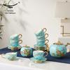 Yongfengyuan Мадам Порцеляна Синій Західного Озера 17-предметний Керамічний Кавовий Сервіз