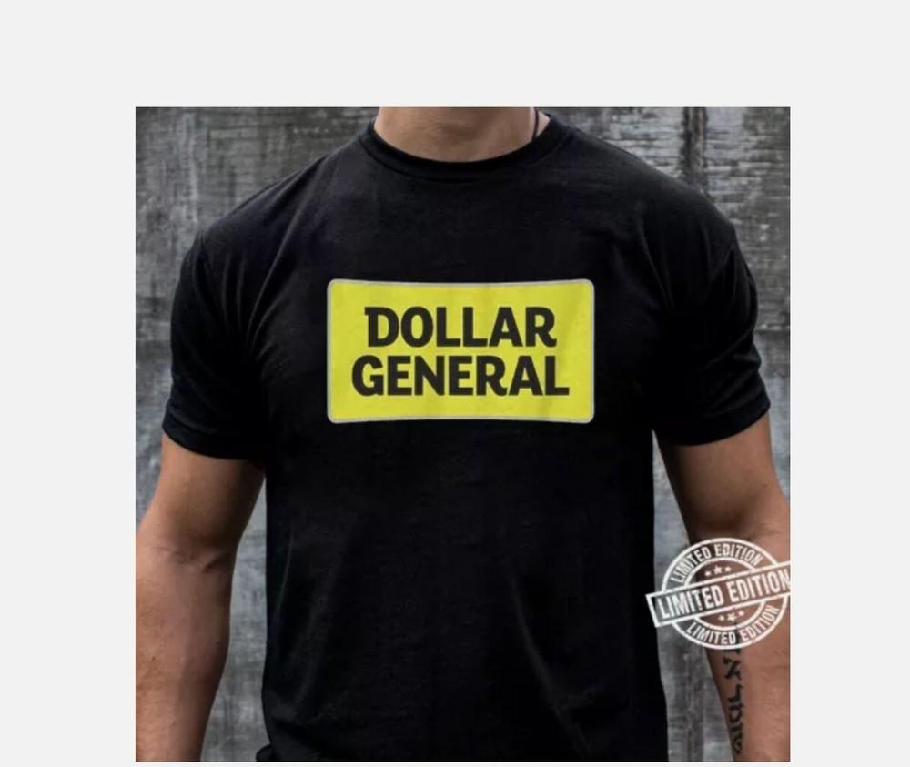 Редкая черная хлопковая унисекс футболка Dollar General S-5XL S