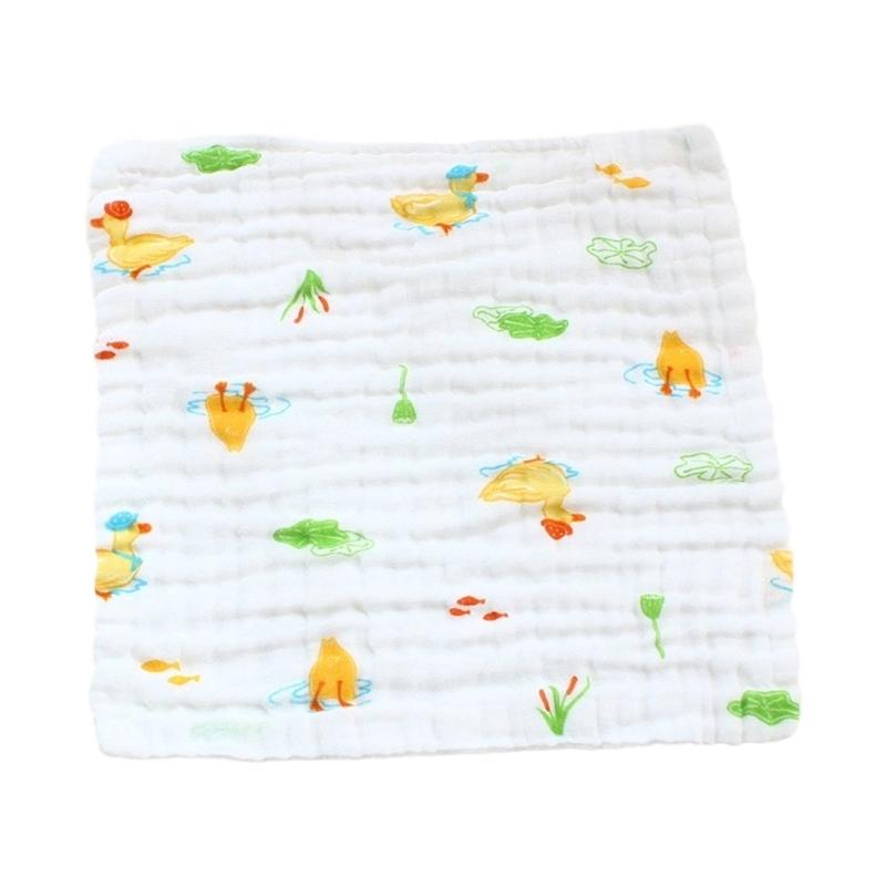 Cotton Baby Burp Cloth Soft and Breathable Newborns Washcloth for Teething Time Gentle Skin Care 30x30cm