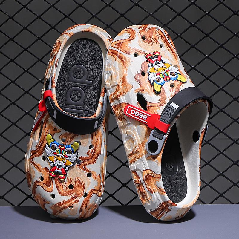 EVA Crocs Men s Summer 2025 Anti-Slip Anti-odor Beach Slippers Sports Sandals 36-37