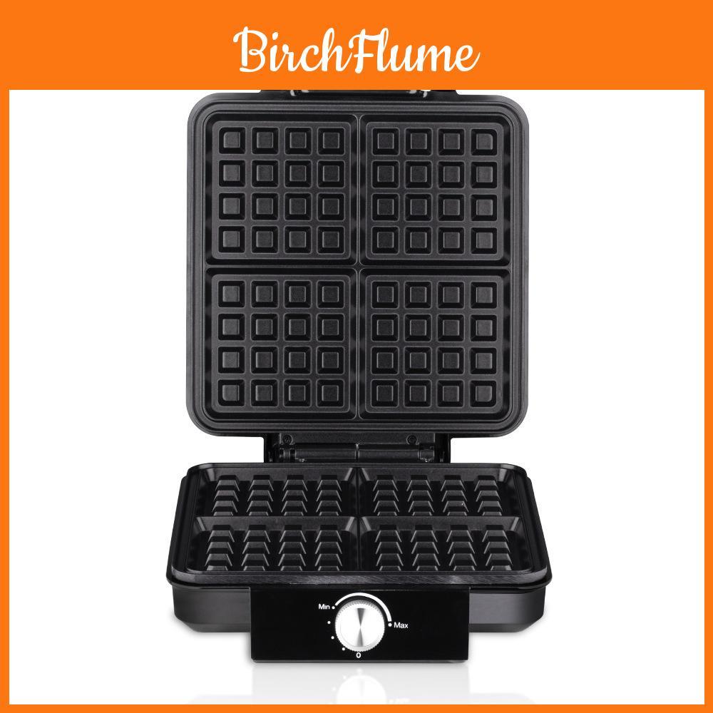4 Slice No Stick Waffle Maker Double Side Heating Temperature Control Pancake Egg Cake Baking Machine