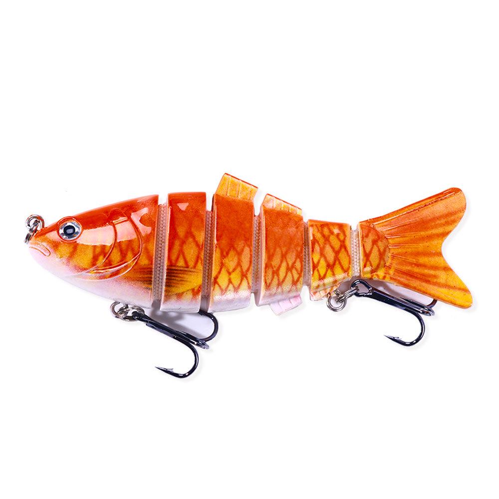 HENGJIA 10cm 18g Multi-Section Sinking Bionic Lure - 6-Section Fish Bait Model