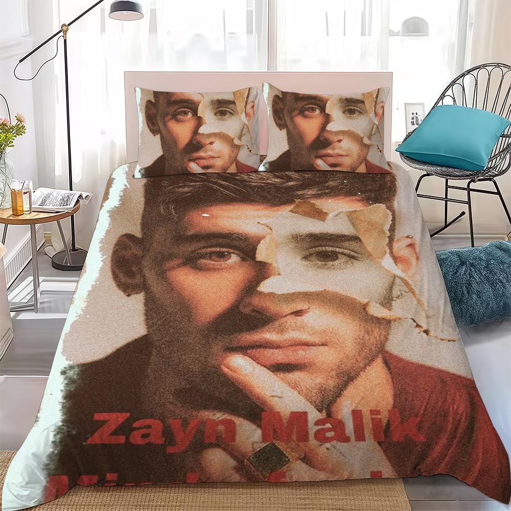 Hot Singer Zayn Duvet Cover Set Home Style Bedding Soft Laundry Cotton Bed 3 Piece Set Student Dormitory Gift