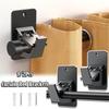 1/2Pcs Multi-function Curtain Rod Holder Self-Adhesive Roman Rod Bracket  Window Hardware Tools