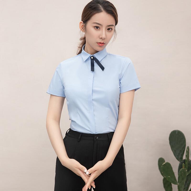 Teluoman Unisex Professional Short Sleeve Stretch Shirt YS6880 M