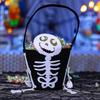 Halloween Trick or Treat Bucket Non-Woven Candy Bag Kids Portable Pumpkin Ghost Gift Tote Pouch