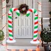 Giant Christmas Balls 57Inch Blow Up Ornament Giant Inflatable Candy Canes For Christmas Decorations For Home Lawn Holiday