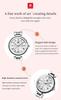 OLEVS Watch Quartz Cute Lightweight Watch Stainless Steel Waterproof Luminous Present Watch for Women White Women's Women's