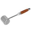 304 Stainless Steel Meat Mallets Hammer Dual Sided Meat Tenderizer Tool with Wood Handle