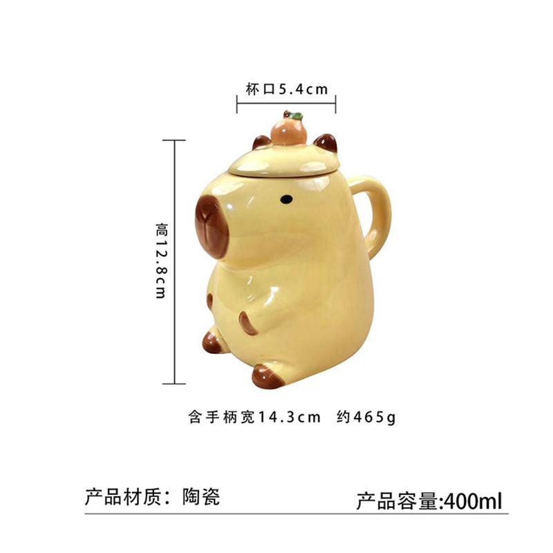 

400ML Creative Cartoon Animal Mug with Ceramic Coffee Cup New Drinking Cup Coffee Milk Tea Breakfast Cup Exquisite Gift 400ML
