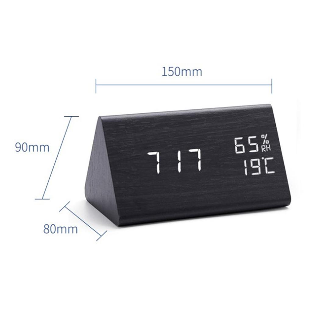 Modern LED Clock Digital Alarm Clock Featurings 12/24Hour Format Home Decors Simple Operations Timepiece for Room