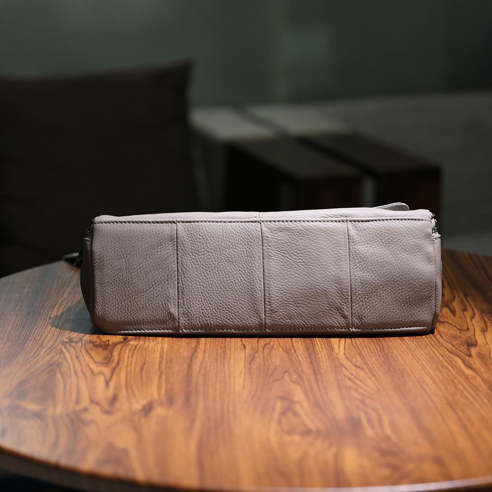 Jednoduchá a módní luxusní kabelka z pravé kůže, vysoce kvalitní crossbody taška přes rameno