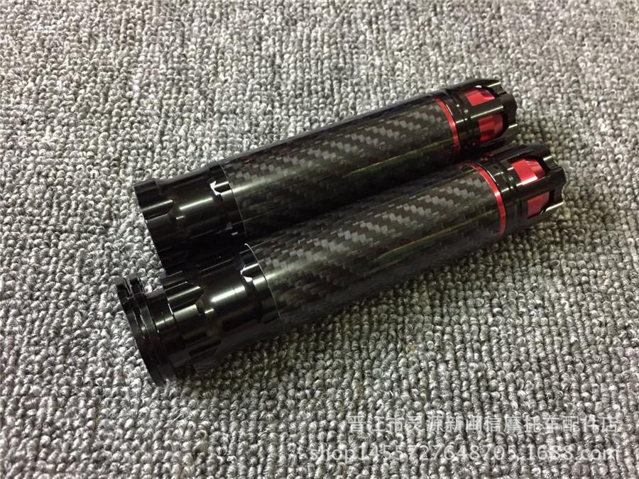 22mm CNC Motorcycle Refit Throttle Aluminum Alloy Carbon Fiber Rotatable Handleb