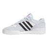 adidas Originals Rivalry Low Synthetisch Leer Stof Sport Lage Top Skate Schoenen Dames Sneakers Grijs Wit FX9464