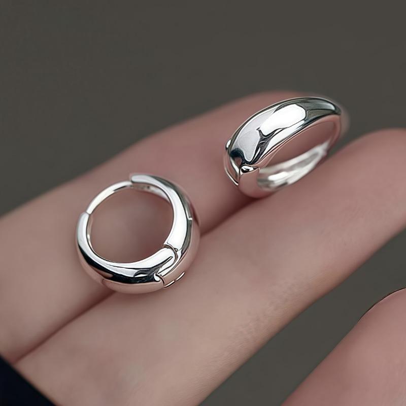 

Серьги-крючки из французской нержавеющей стали | Позолота 18 карат | Гипоаллергенные, устойчивые к выцветанию, удобные | Женские серьги | Для повседневной носки или вечеринок серебряный