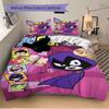 Teen Titans Go Raven Rocks Print 3Pcs Bedding Set,Duvet Cover with 2 Bedro,Pillowcase Home Birthday Gift