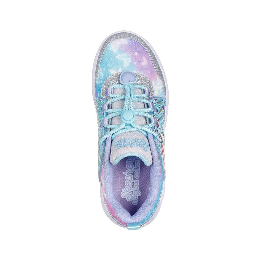 Skechers Dream Racer Comfortable Fashion Durable Shock Absorption Low Top Kids Casual Shoes Kids Sneaker Blue Purple 303055L-SLLV