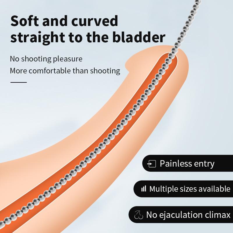 Super Long Urethral Sounding Men Penis Insert Massager Stimulation Plug Beads Horse Eye Stick Dilators Masterbator