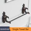 Bath Hardware Sets Black Brushed Bath Cup&Tumbler Holders Europe Toilet Brush Holder Towel Bar Paper Holders Cloth Hook WF-88800