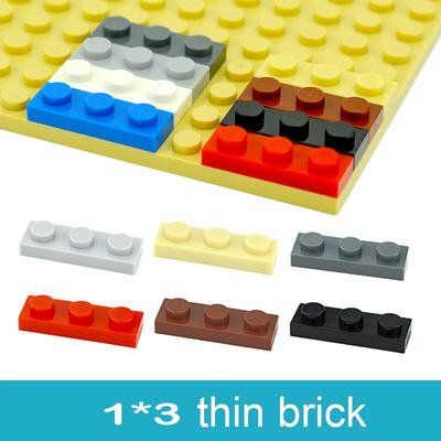 Non-Toxic Compatible Assembles Particles 3623 1X3 Base Board Building Blocks Thin Figures Bricks Parts Diy Educational Parts Toys