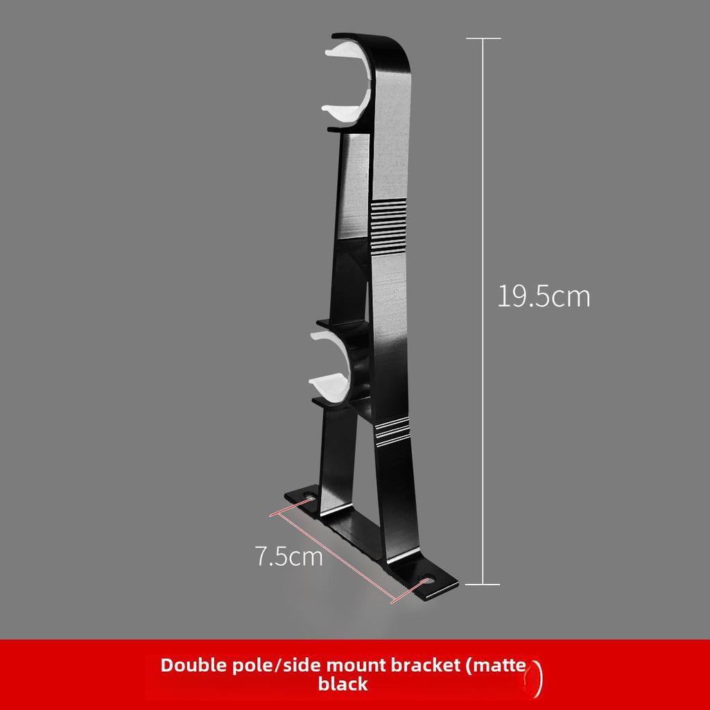 Roman Curtain Rod Bracket Set - Aluminum Alloy Base, Three Colors