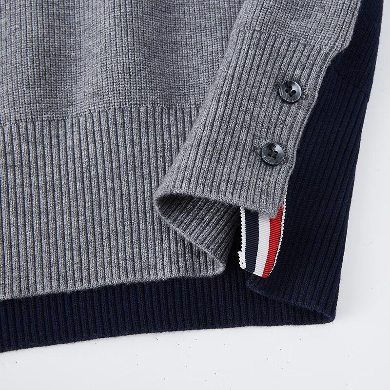 FAPAI Men's Merino Wool & Tencel Blend Knit Sweater