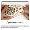 3D Visual Illusion Puzzle Toy DIY Handmade Mechanical Gear Turntable Educational STEM Toy Persistence of