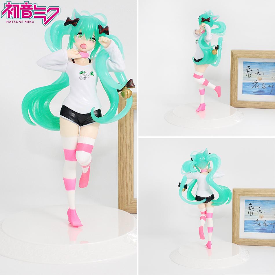 Latest Anime Hatsune Miku Model Sexy Character Ornaments Pvc Action Model Set Kawaii Car Ornament Playthings Kid Surprise Gifts