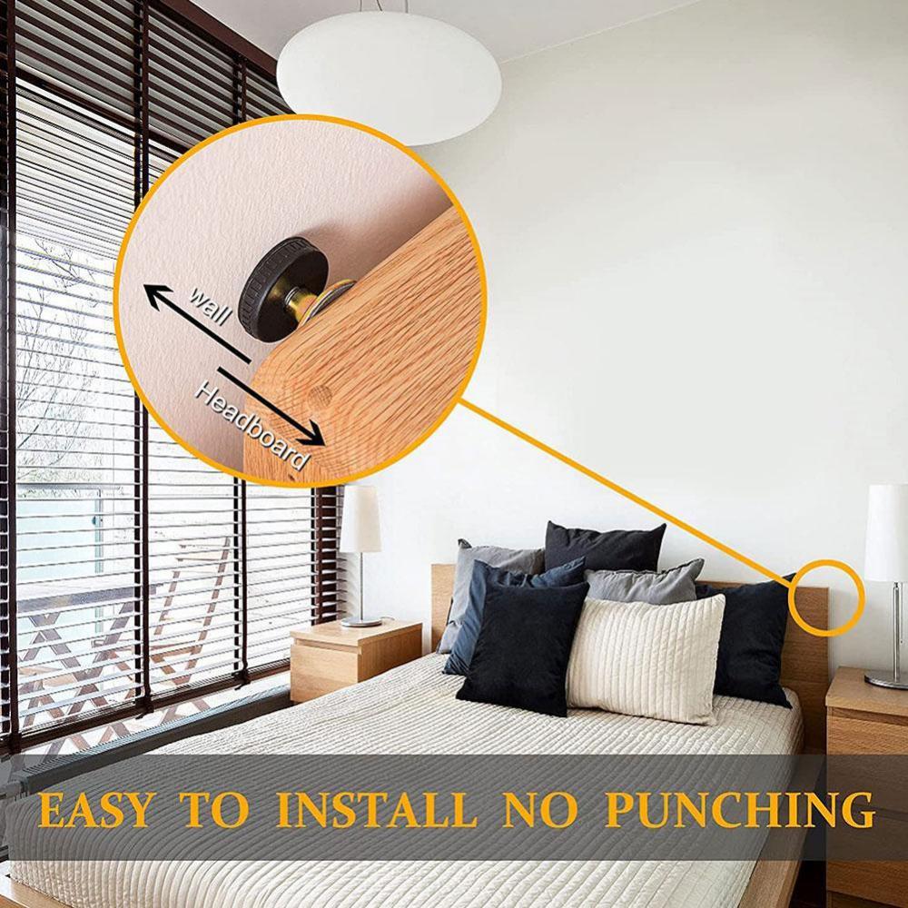 Verstellbare Bettgestell mit Gewinde Kopfteilstopper Nachttisch-Kopfteile Verhindern Lockerung Anti-Wackel-Fixierung für Schränke Sofas