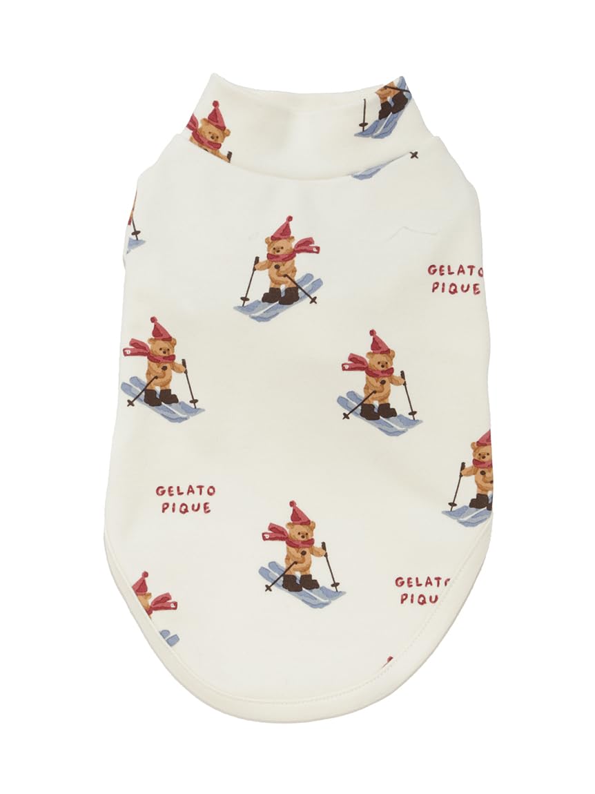 Ski Bear Print Top PAGG255569IVRS [HOLIDAY] [CAT & DOG]