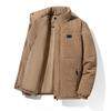 Stand Collar Cotton Jacket Corduroy Autumn and Winter Men's Velvet Thickening Warm Breathable Loose Bread Jacket Trendy Brand Casual Jacket