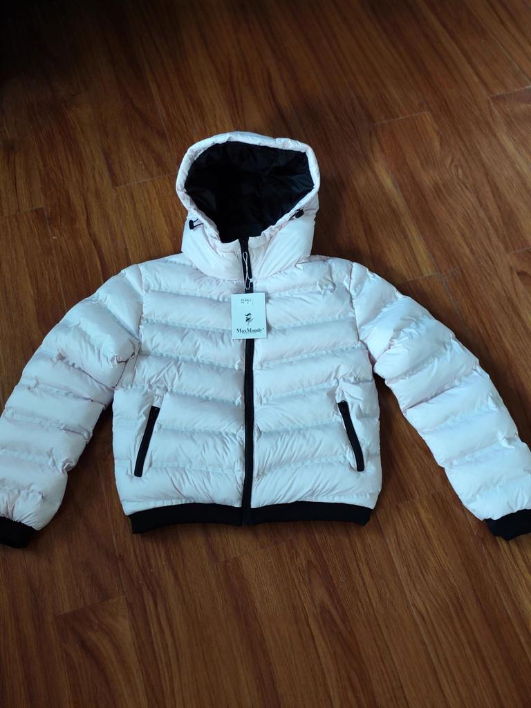 Splicing hooded new ribs contrasting color cotton clothes new simple casual winter warm short cotton coat