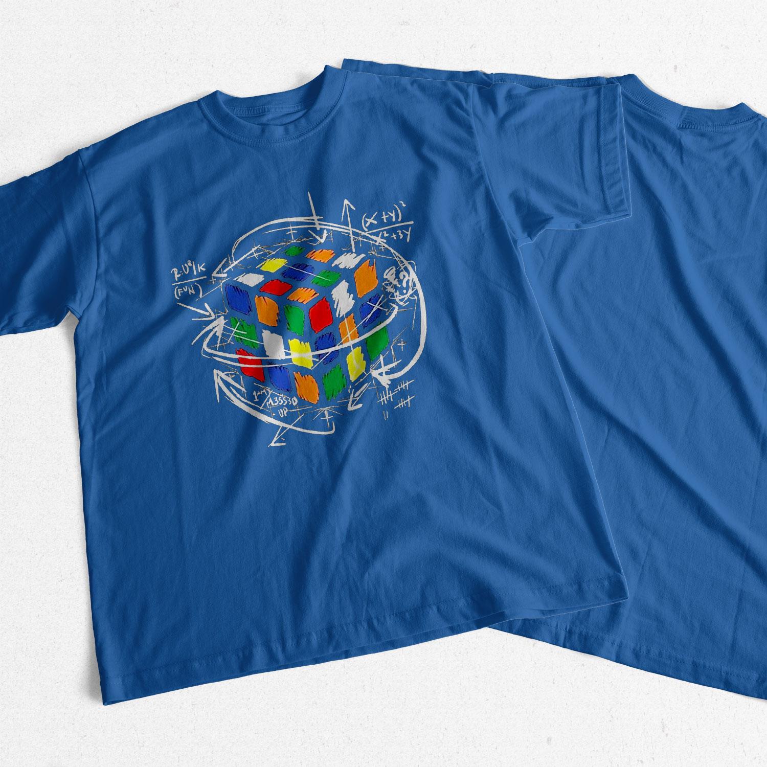 

COOLMIND 100% Cotton Top Quality Magic Square Printing Men T Shirt Casual men s Casual Magic Square t-shirt For Men Tee Shirts S