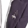 Retro Silver Mongolian Element Horse Pole Brooch Niche Versatile Temperament Silver Personalized Versatile Brooch