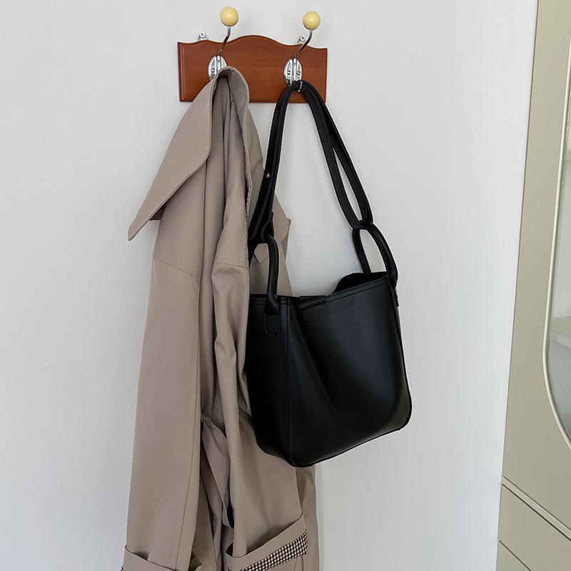 Nová texturovaná kabelka košík na zeleninu velká kapacita módní městská všestranná taška přes rameno messenger tote dámská taška vlna