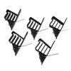25PCS Electrical Cable Stackers Plastic Wire Fastening Clips and Stainless Steel Nails for UF Non Metalic Coaxial Data