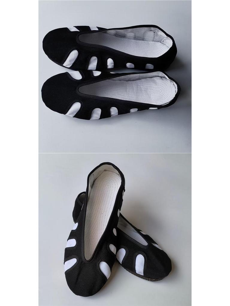 Boty pro bojová umění Deseti směrů: Tai Chi, Taoistické, Kung Fu & Cvičky s hákem ve tvaru oblaku a gumovou podrážkou pro muže & ženy