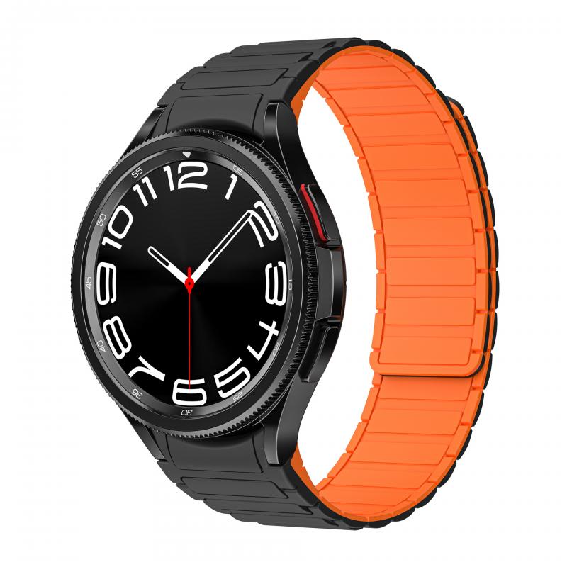 

No Gap Silicone Strap For Samsung Galaxy Watch 5 Pro 45mm 6/4 Classic 47mm Magnetic Band For Galaxy Watch 7/6/5/4 40mm 44mm Belt Galaxy Watch 6 44MM
