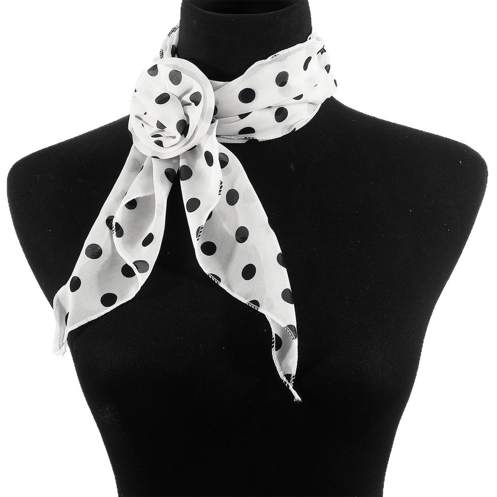 New Long Scarf High Grade Leopard Print Polka Dot Rose Fashion All Match Scarf Neck Decoration