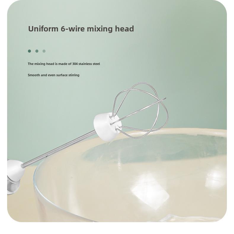 Wireless Electric Handheld Egg Beater & Milk Frother for Cream, Cake, Coffee, Baking
