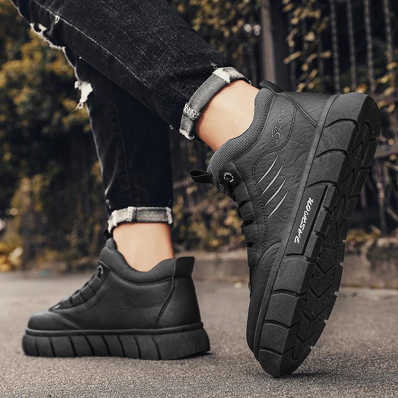 Brown Boot Working Shoes Men Men's Shoe Gothic Boots Taco Ankle Boots Work Safety Shoes Dress Booty Man Casual Sneakers Mens &