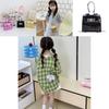 Pu Mini Shoulder Bag For Kid With Laser Stone Texture And Breathable Durable Material