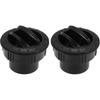 Klimaanlagenlüftungsauslass 60mm Drehbar Rund A/C Luftauslasslüfter für Wohnmobil Bus Boot Yacht Schwarz (2er Set)