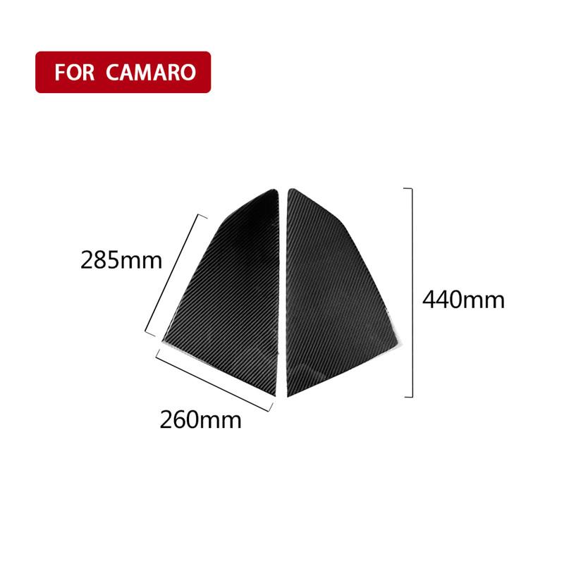 

Подходит для Chevrolet Camaro 2017-2019 Аксессуары для автомобиляШторки на заднее стеклоПанель из углеродного волокнаНаклейка на автомобиль 3D Крутая отделка интерьера чёрный